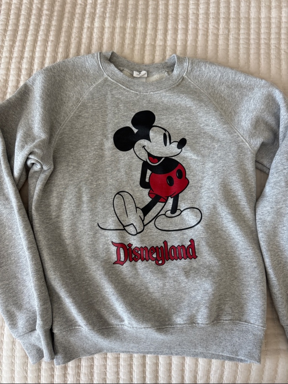 Disney Grey Mickey Graphic Crewneck Sweatshirt